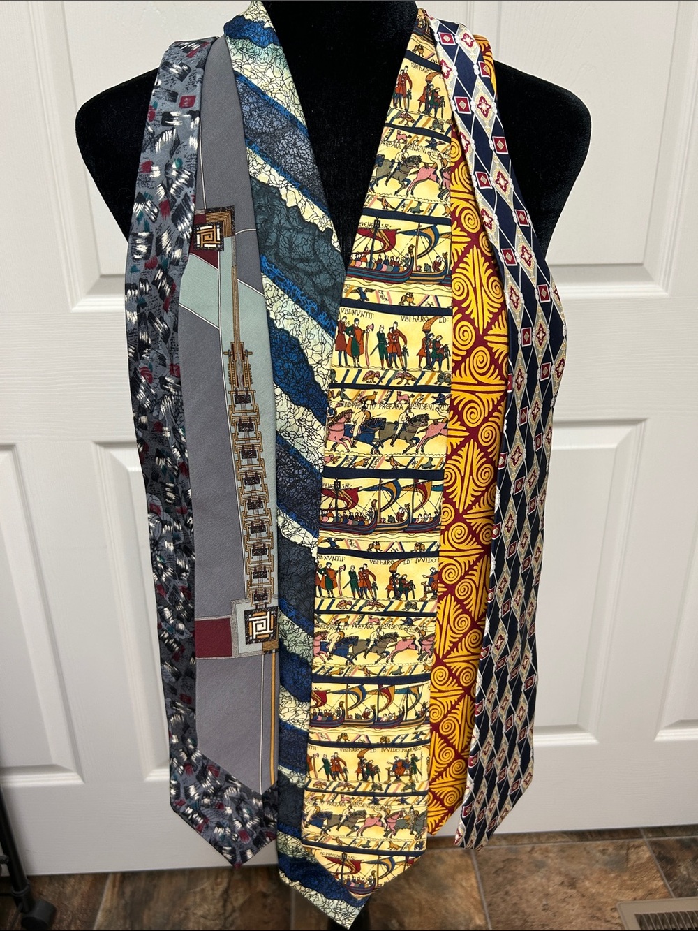 Six Vintage 100-%Silk Ties